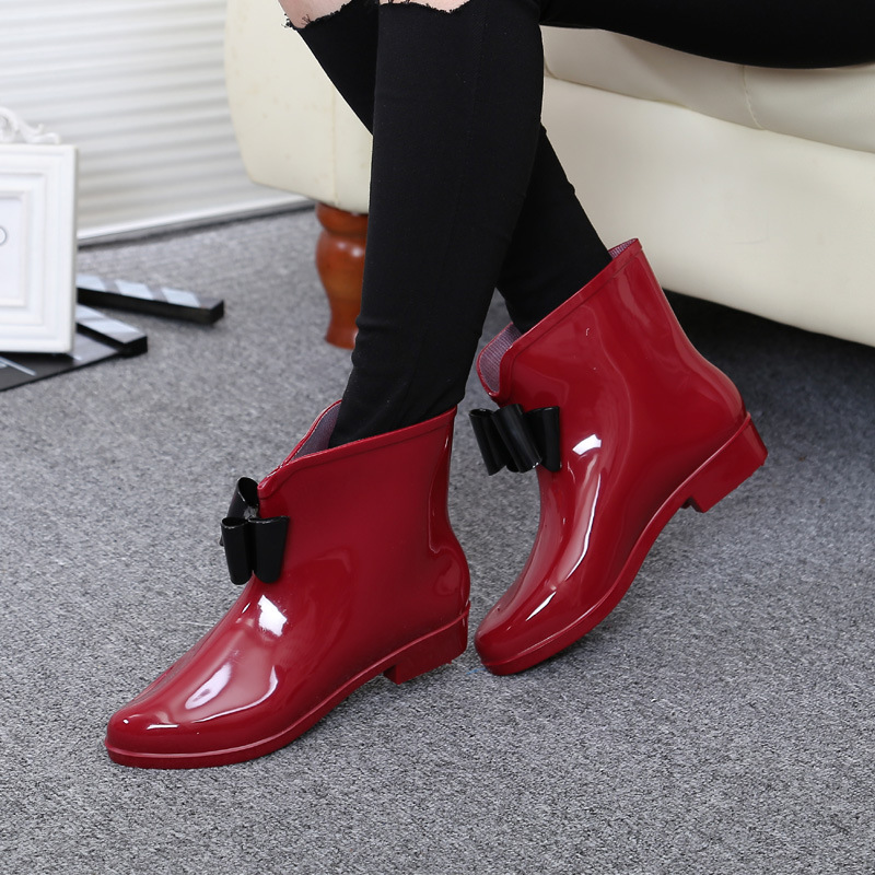Femmes fleur noeud papillon bo - Women'S Fashion Rain Boots avis et prix