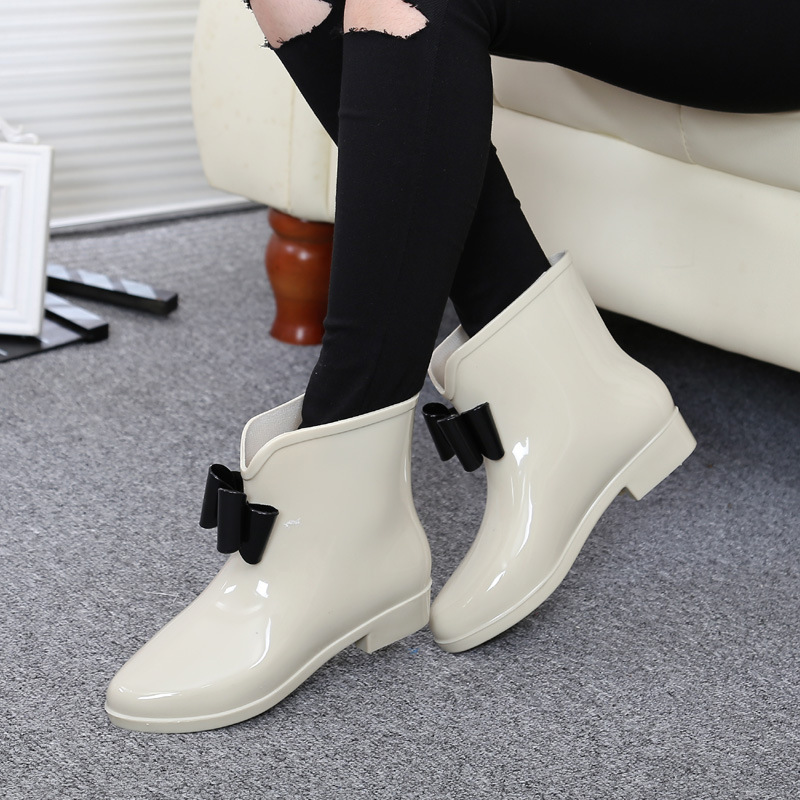 Femmes fleur noeud papillon bo - Women'S Fashion Rain Boots avis et prix