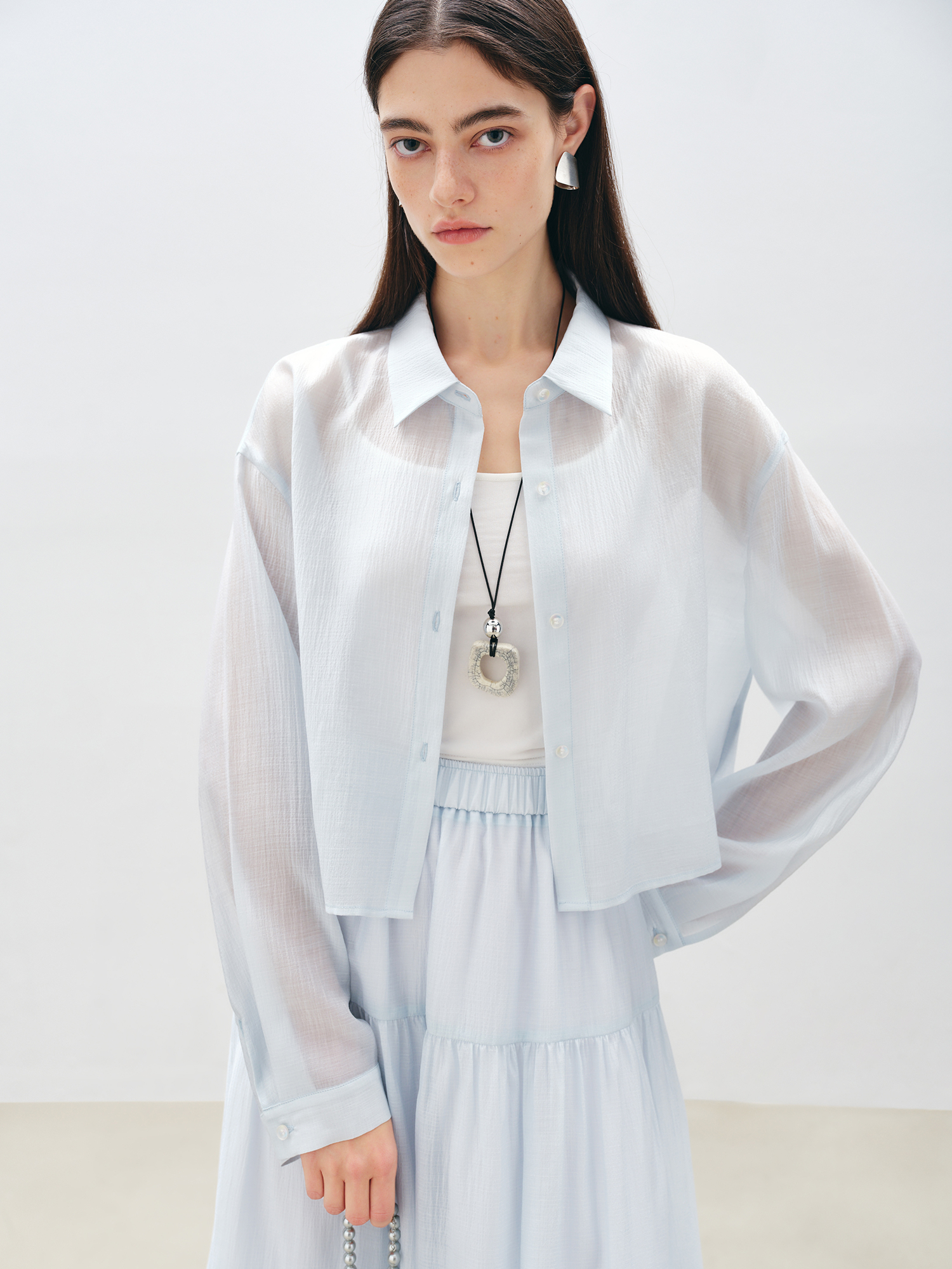 ZIQIAO Petite chemise bleue ju - Women'S Fashion Petite avis et prix
