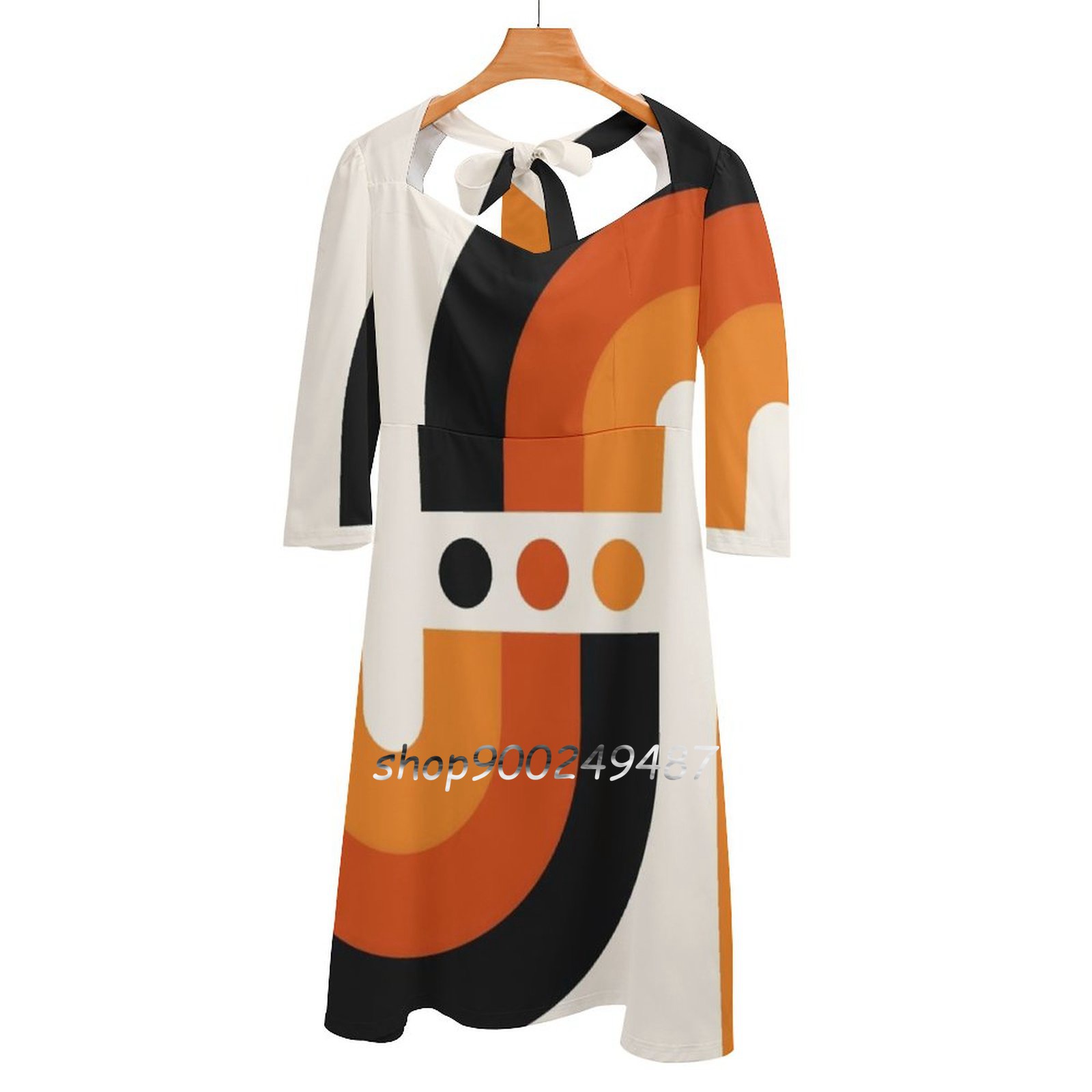 Robe évasée à encolure carrée  - Women'S Fashion In The 70S avis et prix
