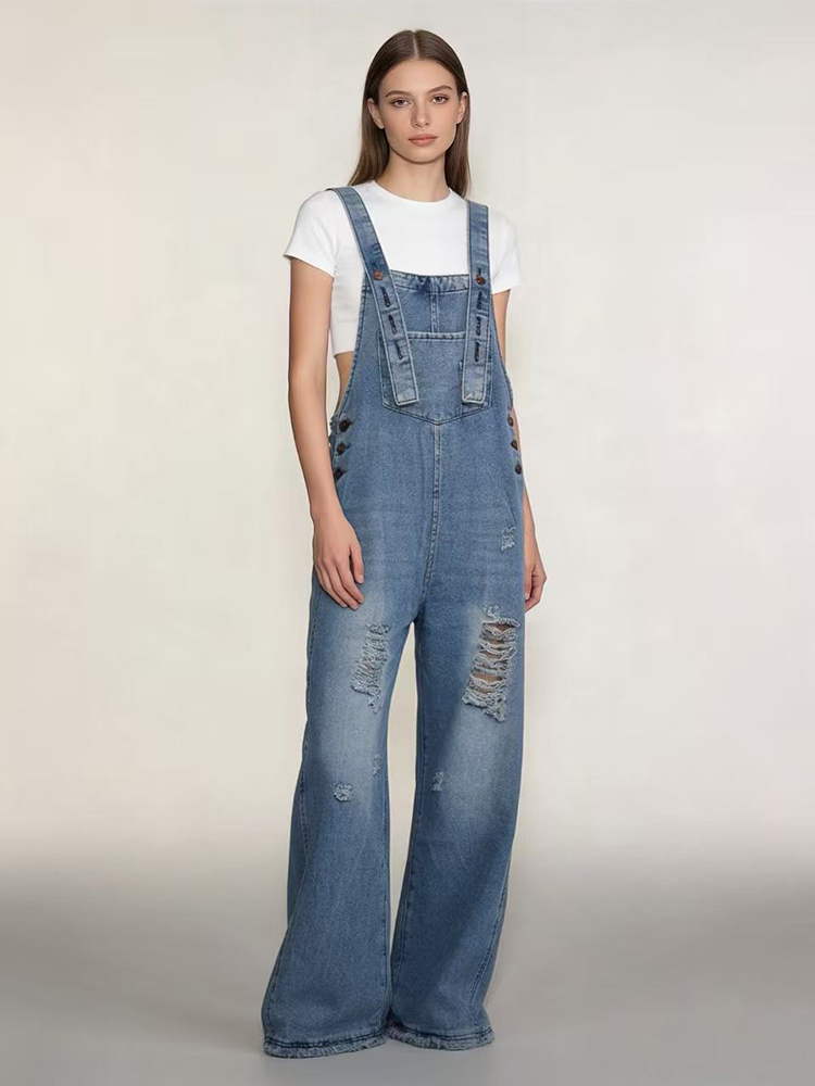 Nouvelle Combinaison en jean d - Women'S Fashion Overalls avis et prix
