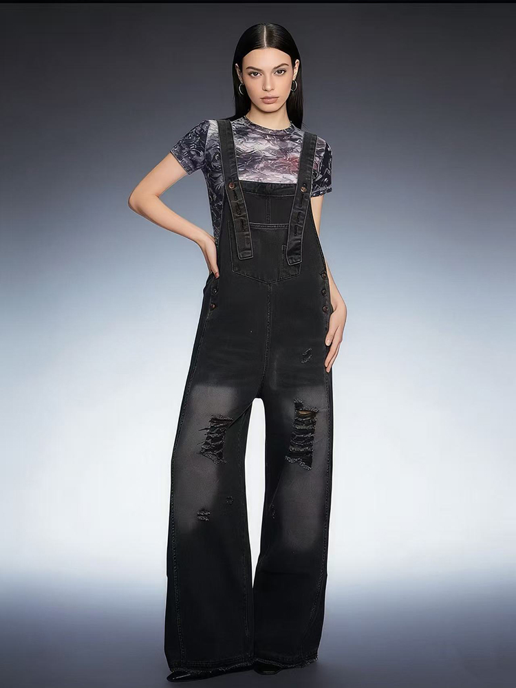 Nouvelle Combinaison en jean d - Women'S Fashion Overalls avis et prix