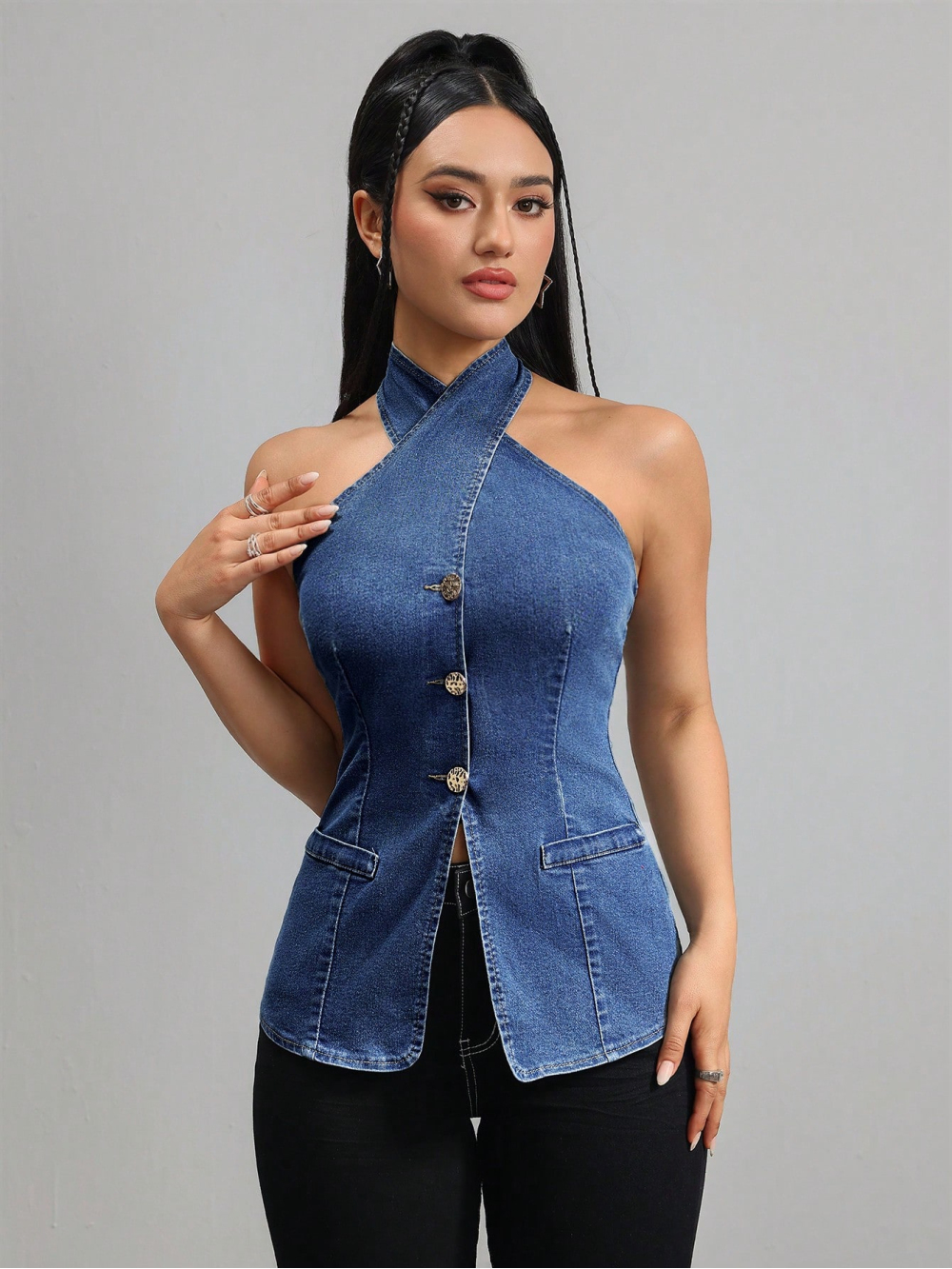 2026 nouveau cou suspendu sans - Women Fashion Vest avis et prix