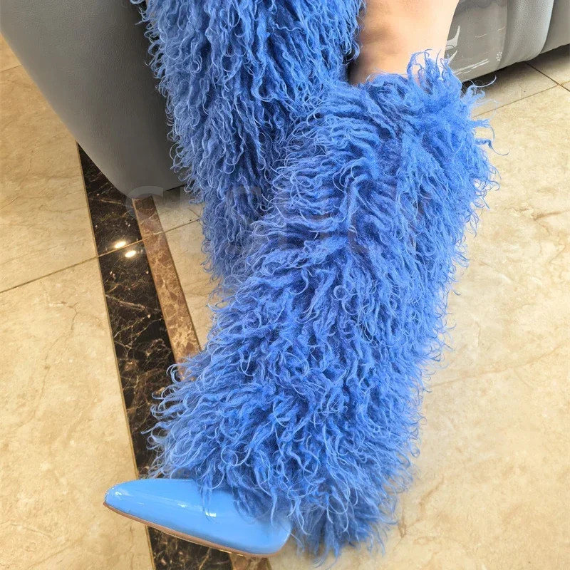 Bottes hautes en peluche de co - Women'S Fashion Magazine avis et prix