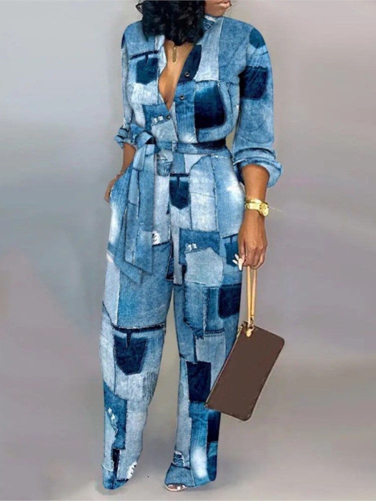 Femmes mode lettre imprimer à  - Women'S Fashion Overalls avis et prix