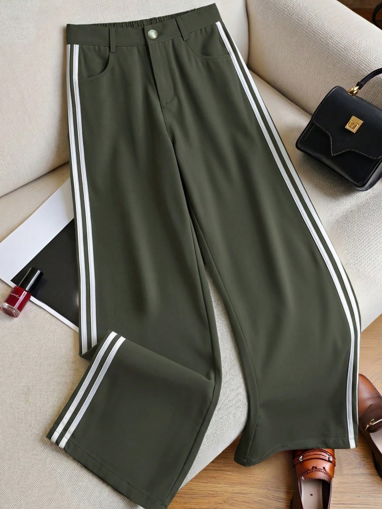 Pantalon taille haute à jambes - Xl Women'S Fashion avis et prix