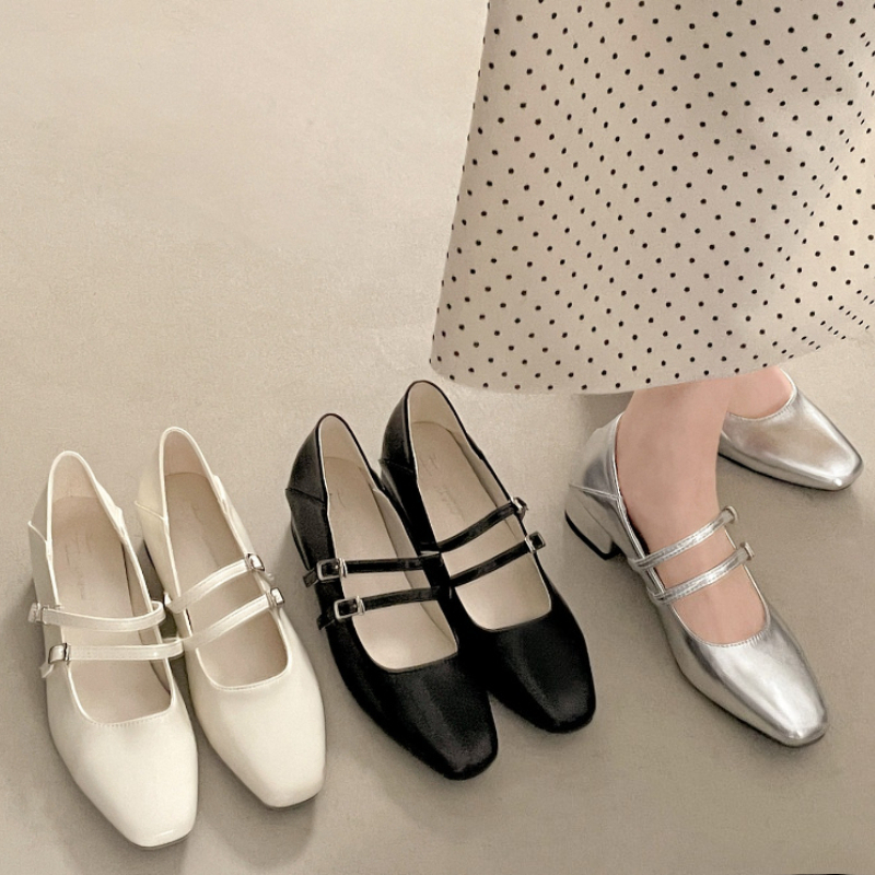 Chaussures Mary Jane argentées - Women'S Fashion Walking Shoes avis et prix