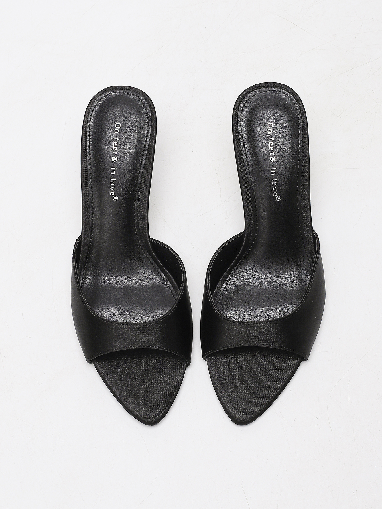 Mules à talon aiguille en sati - Women'S Fashion Q avis et prix