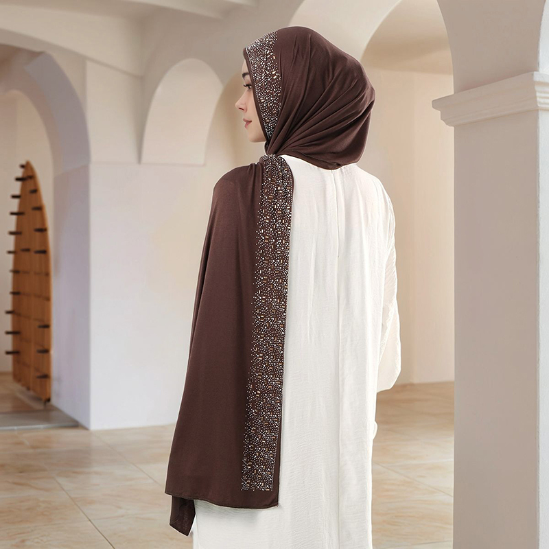 Hijab en jersey de coton scint - Women'S Fashion Jersey avis et prix