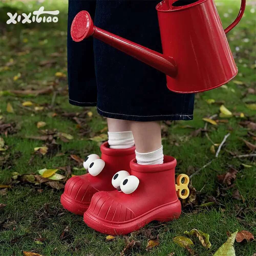 Bottes de pluie à bout rond po - Women'S Fashion Rain Boots avis et prix