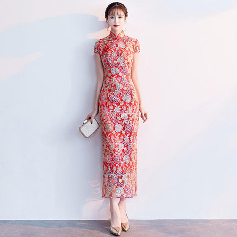 Robe longue Qipao en dentelle  - Xl Women'S Fashion avis et prix