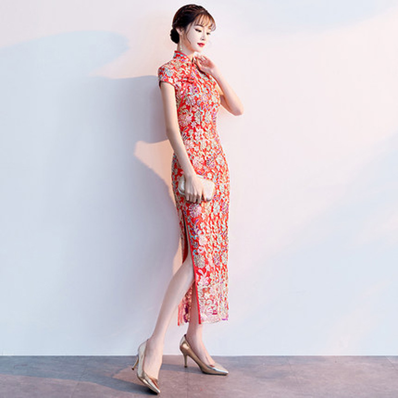 Robe longue Qipao en dentelle  - Xl Women'S Fashion avis et prix