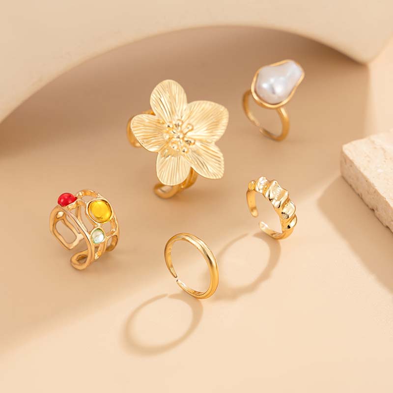 Ensemble de bagues d'orteil aj - Women'S Fashion Rings Gold avis et prix