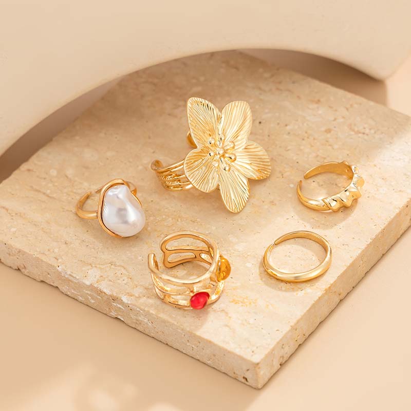 Ensemble de bagues d'orteil aj - Women'S Fashion Rings Gold avis et prix