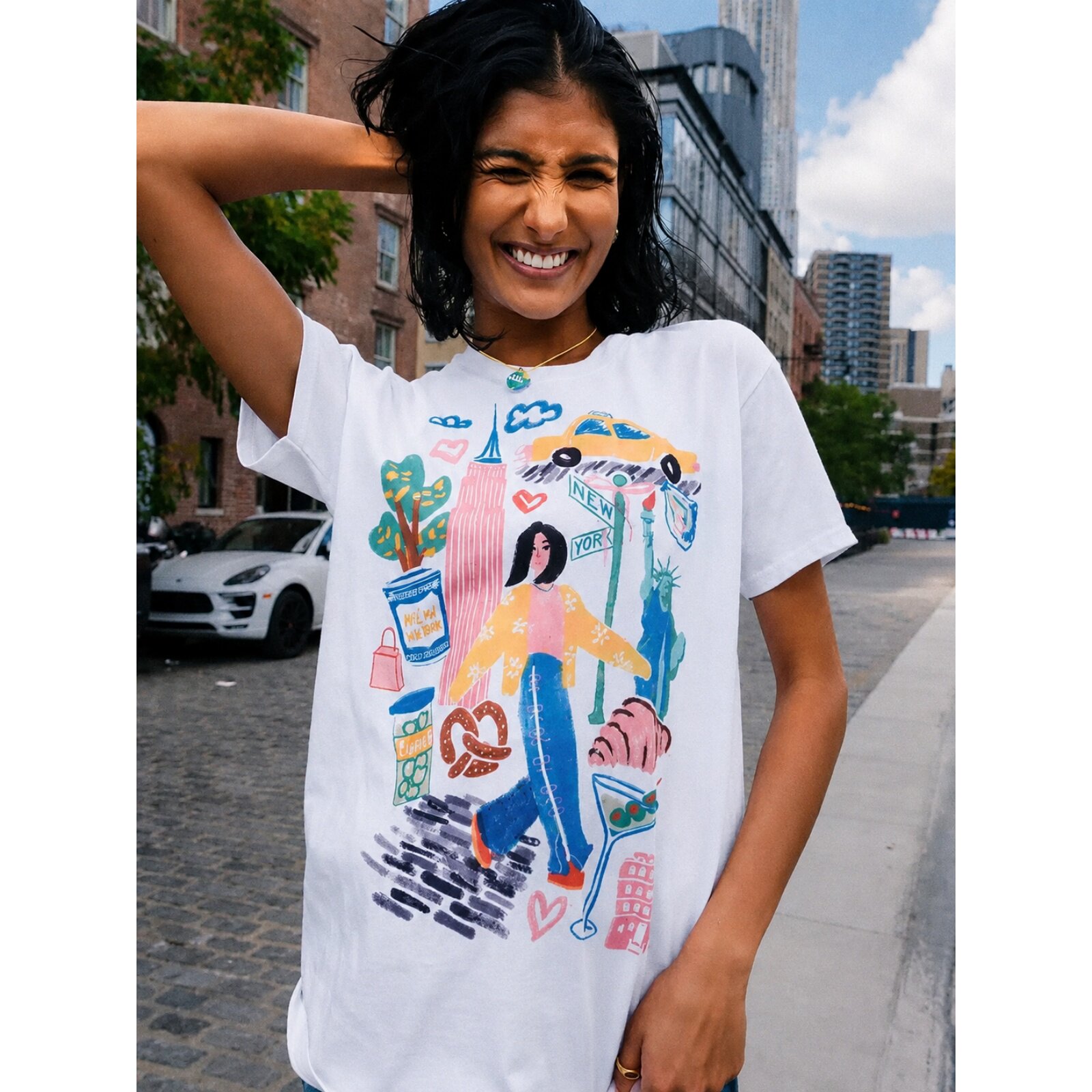 T-shirt en coton pour femme, m - Women'S Fashion York avis et prix